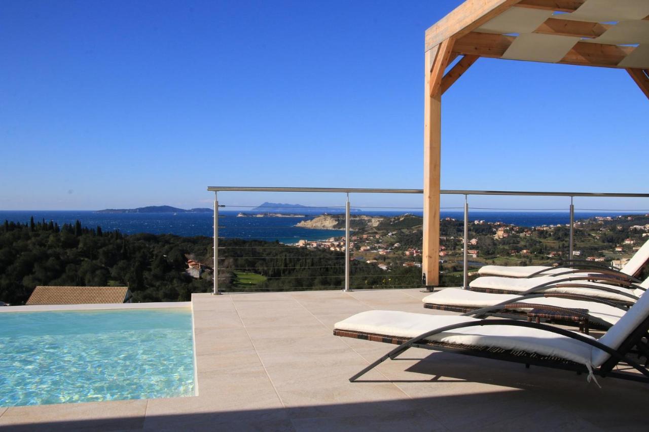 Sunset Sea View Villa 5 Arillas  Luaran gambar